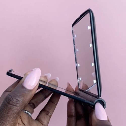 LED Flip Mirror